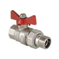 Кран шаровой BASE с полусгоном 1 1/4" вн.-нар.