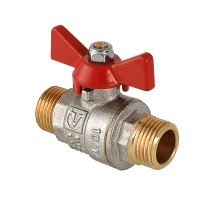 Кран шаровой BASE, рукоятка бабочка 1" нар.-нар.