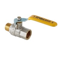 Кран шаровой газ. VALGAS, стальная рукоятка 1/2" вн.-нар.