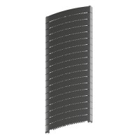 Дизайн-радиатор вертикальный биметаллический RIFAR CONVEX Ventil 500 х 18 секций Титан