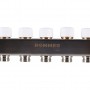 Коллектор из нерж. стали 1"x3/4" ROMMER с расходомерами 11 вых.