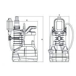 Насос дренажный ROMMER PROFI, кабель 10м, 550 Вт, для чистой воды
