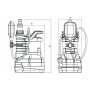 Насос дренажный ROMMER PROFI, кабель 10м, 550 Вт, для чистой воды