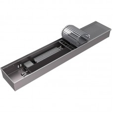 Конвектор внутрипольный ROMMER RCQ 80.300.900 220V без регулировки (Решётка роликовая, анод. алюм.)