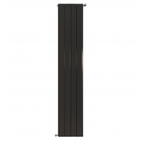 Дизайн-радиатор алюминиевый Stout Sebino 2000 6 секции  универсальное подключение (черный)