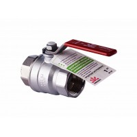 Кран шаровой Gekon хромир. с вн./вн. резьбой 1 1/2", ручка-рычаг