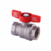 Кран шаровой Gekon хромир. с вн./вн. резьбой 1 1/4", ручка-бабочка