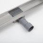 Лоток душевой Iddis Level, нерж. сталь, гориз. выпуск, комб. затвор, перфор. решетка, 700мм