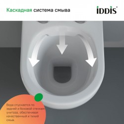 Комплект Iddis 3в1: подвесной унитаз Blanco, инсталляция Profix и хромированная клавиша смыва