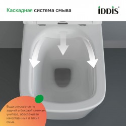 Комплект Iddis 3в1: подвесной унитаз Bild, инсталляция Profix и хромированная клавиша смыва