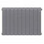 Дизайн-радиатор бимет. Royal Thermo Infinity Silver Satin 500 x 100 - 10 секц.