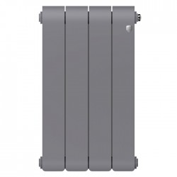Дизайн-радиатор бимет. Royal Thermo Infinity Silver Satin 500 x 100 - 4 секц.