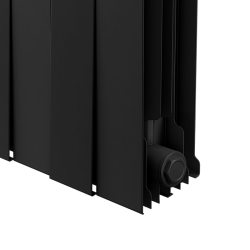 Дизайн-радиатор бимет. Royal Thermo PianoForte Noir Sable 500 x 100 - 4 секц.