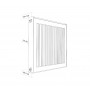 Радиатор панельный Royal Thermo COMPACT C11-300-500 RAL9016