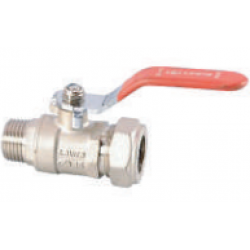 Кран шаровой Aquaflex 15 х 1/2" нар.